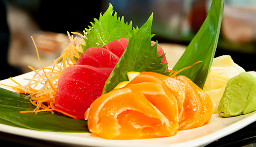 Sashimi: Maguro, Sake