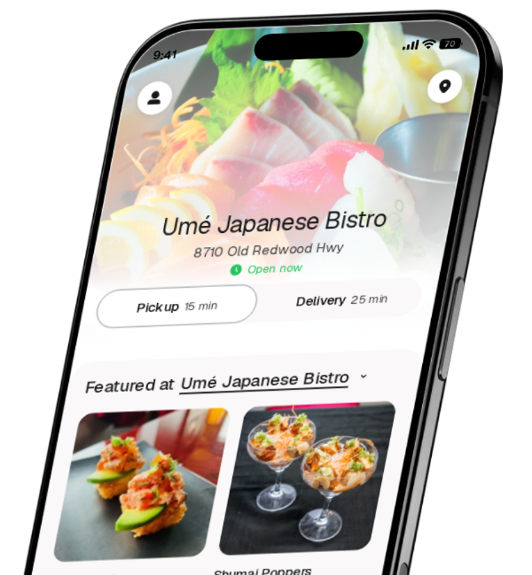 Umé Japanese Bistro app preview